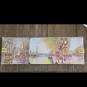Paris Themed Coaster Set Artertre Paris Art Scene Coaster Dessapt Editon